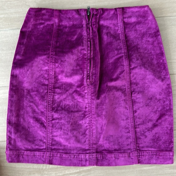 Free People Velvet Mini Skirt - Picture 3 of 3
